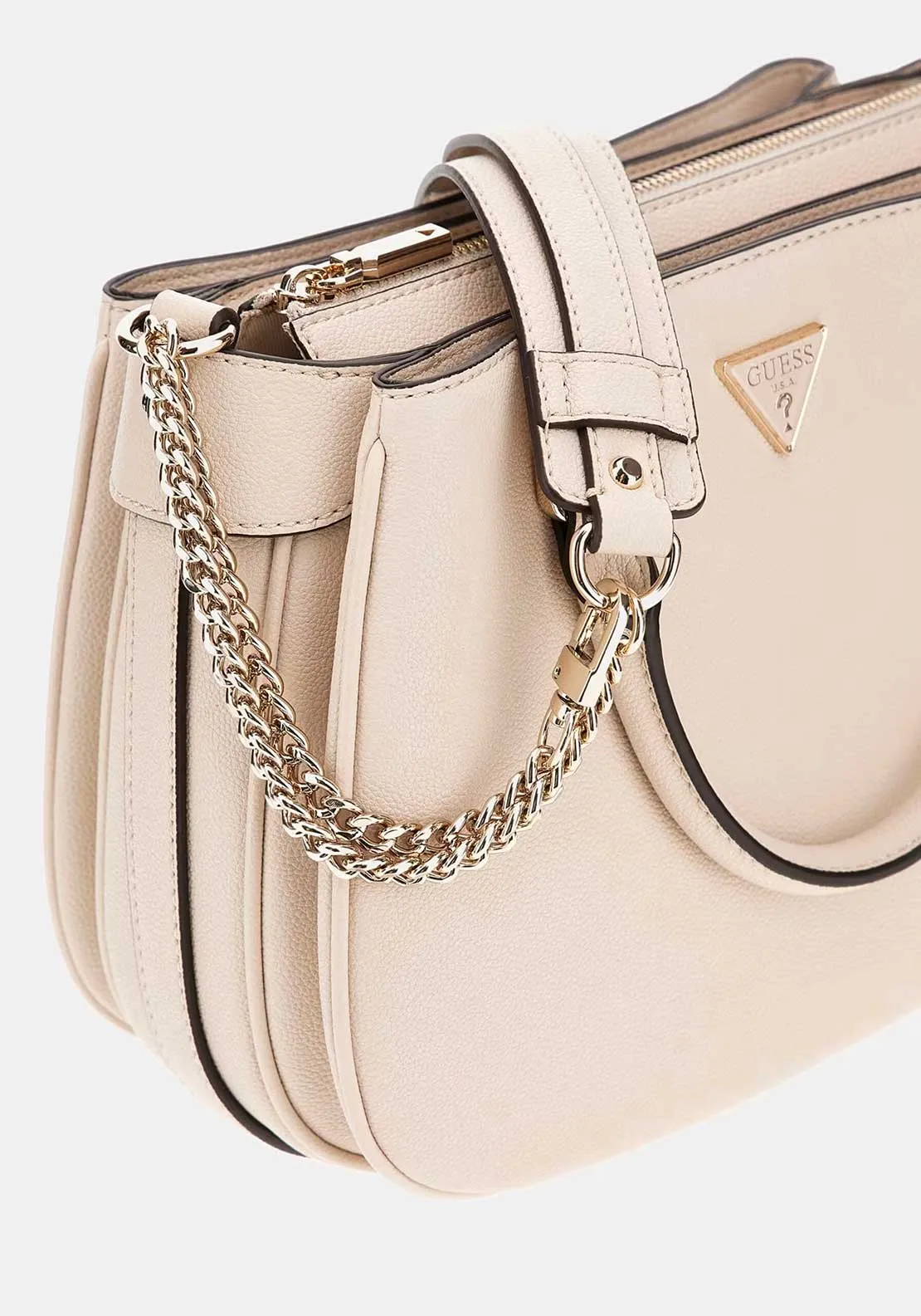 Guess Fedora Satchel Crossbody Bag, Bone