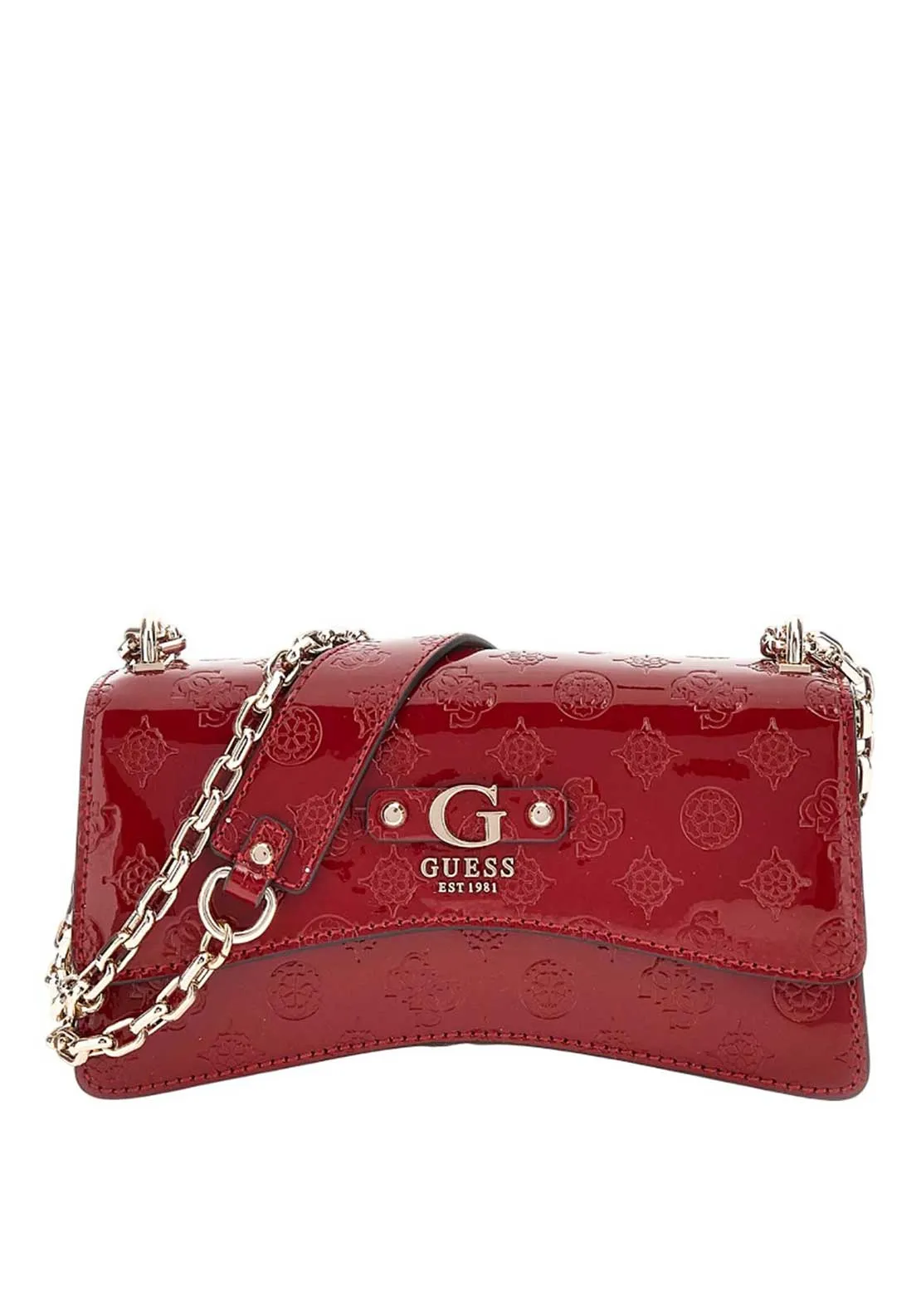 Guess Gerty 4G Logo Embossed Crossbody Bag, Red