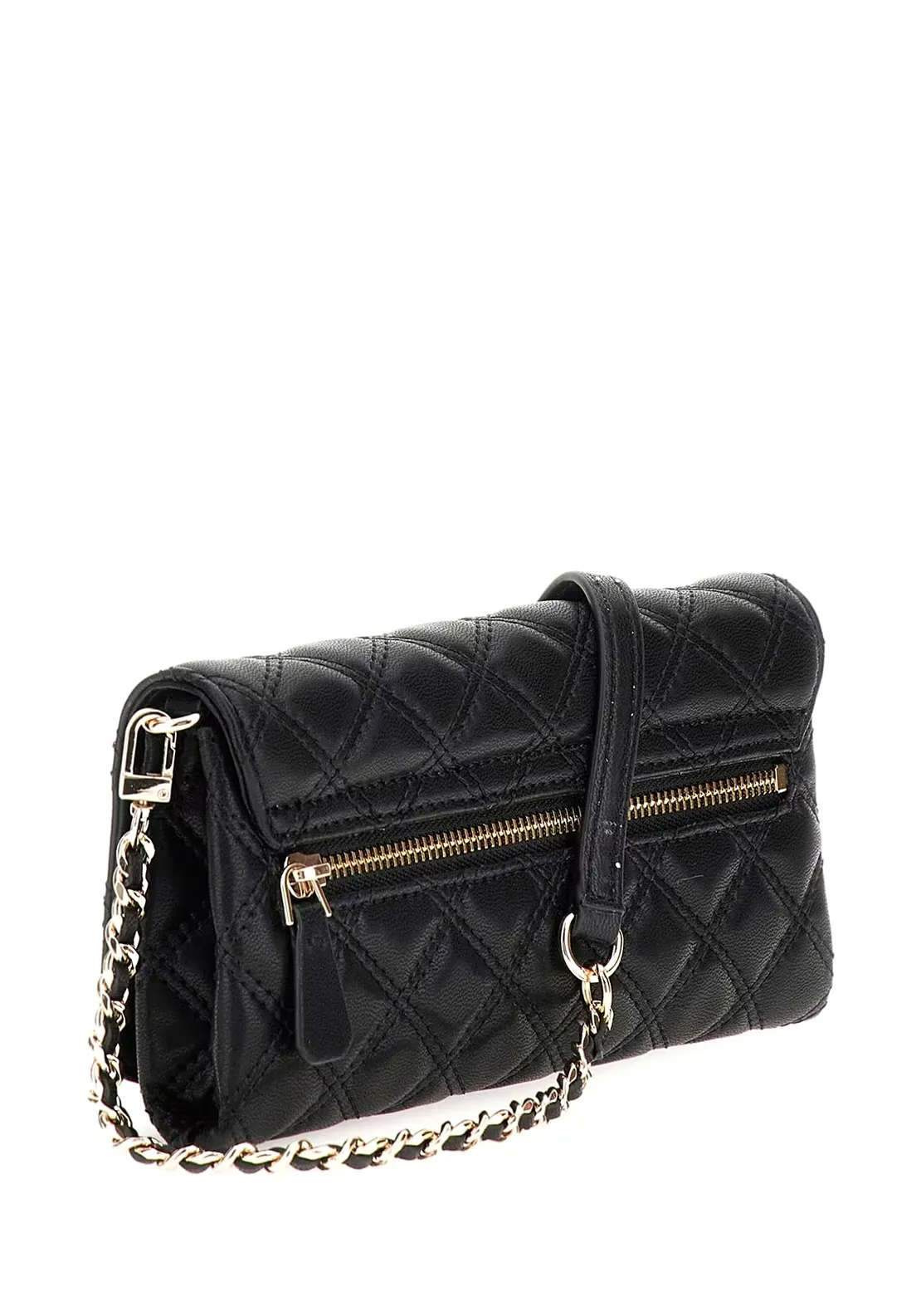 Guess Giully Mini Quilted Crossbody Bag, Black