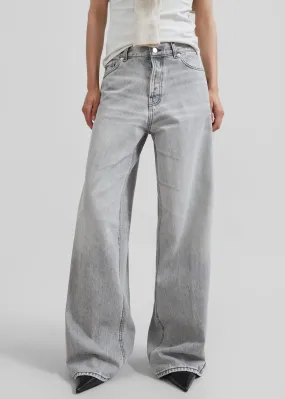 Haikure Bethany Wide Leg Jeans - Fog Grey