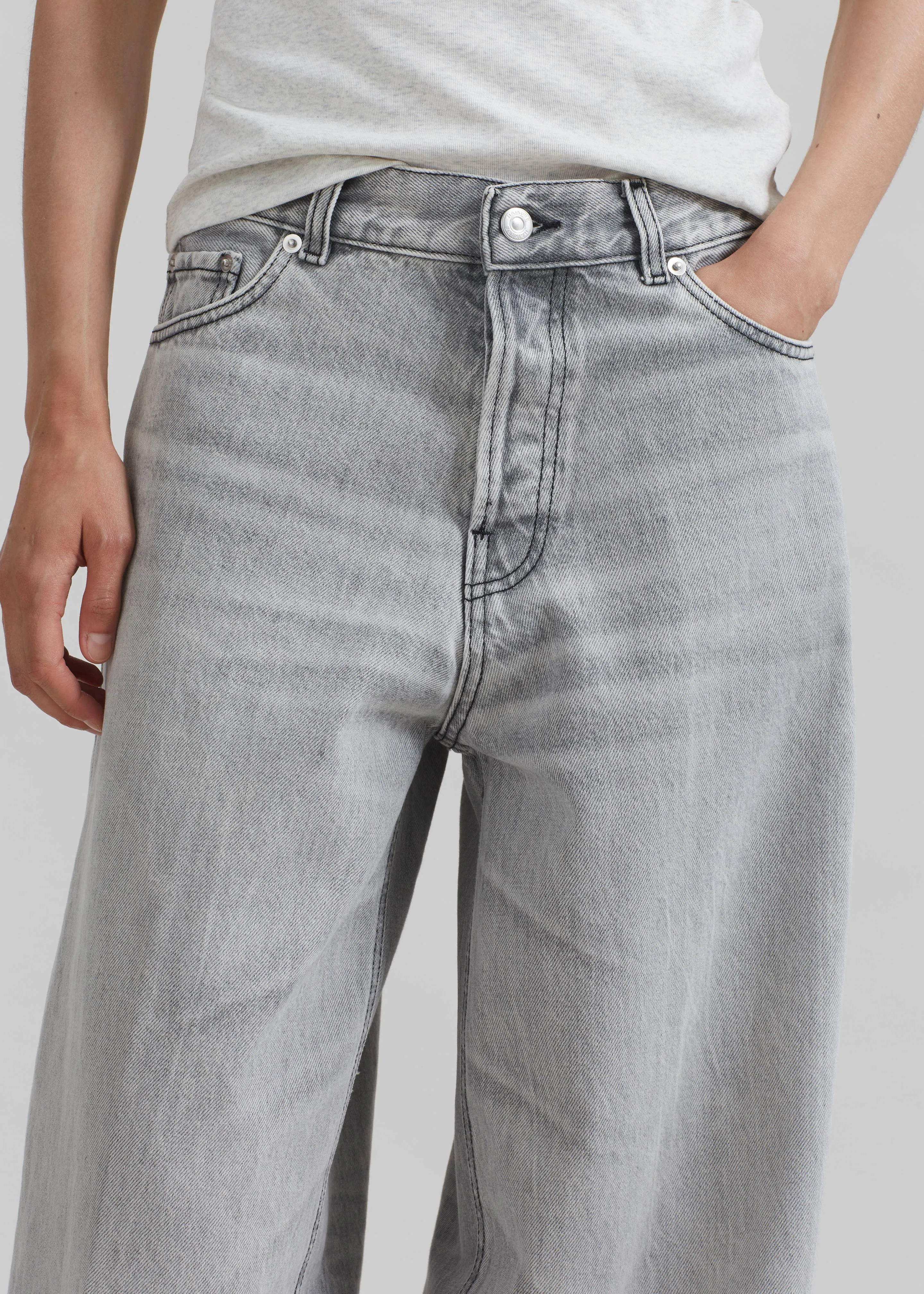 Haikure Bethany Wide Leg Jeans - Fog Grey