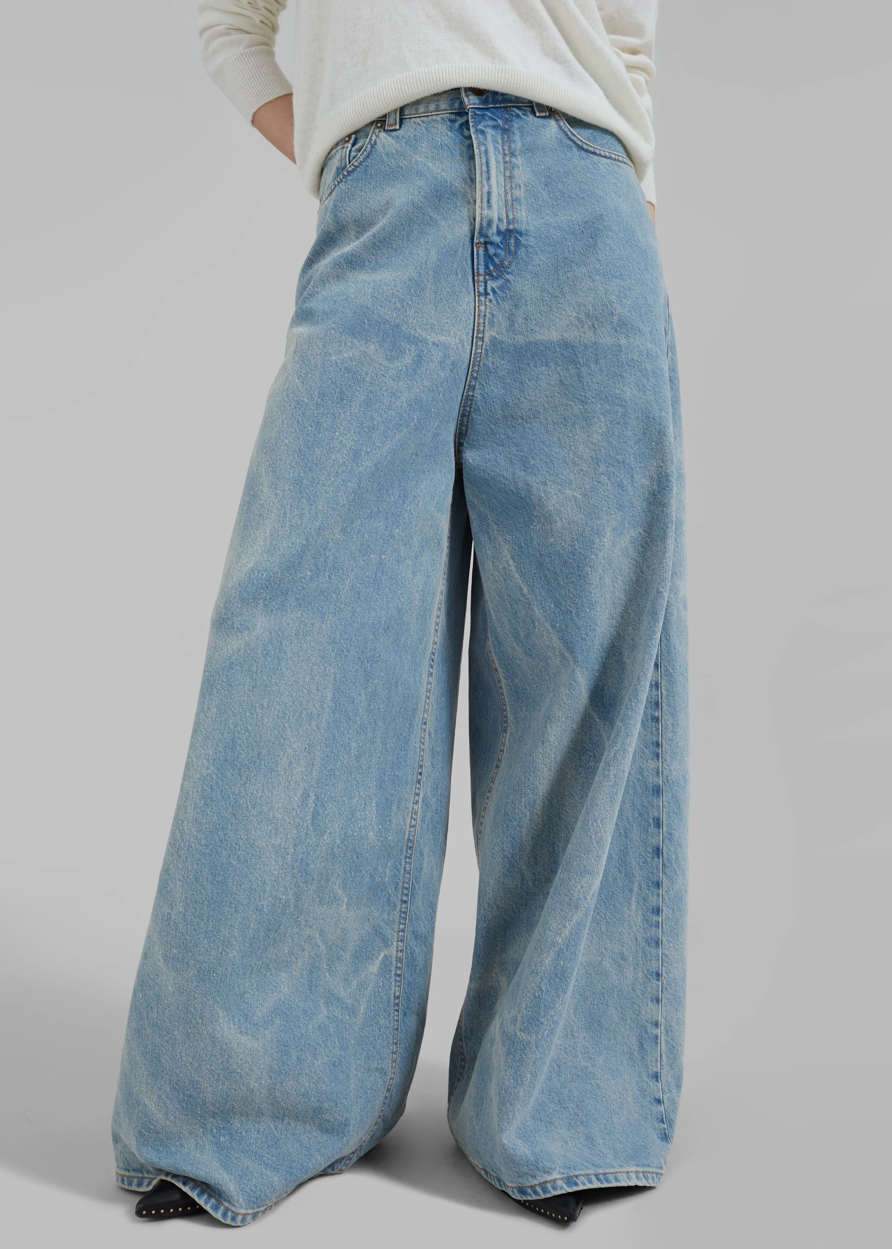 Haikure Big Bethany Jeans - Bleach Blue