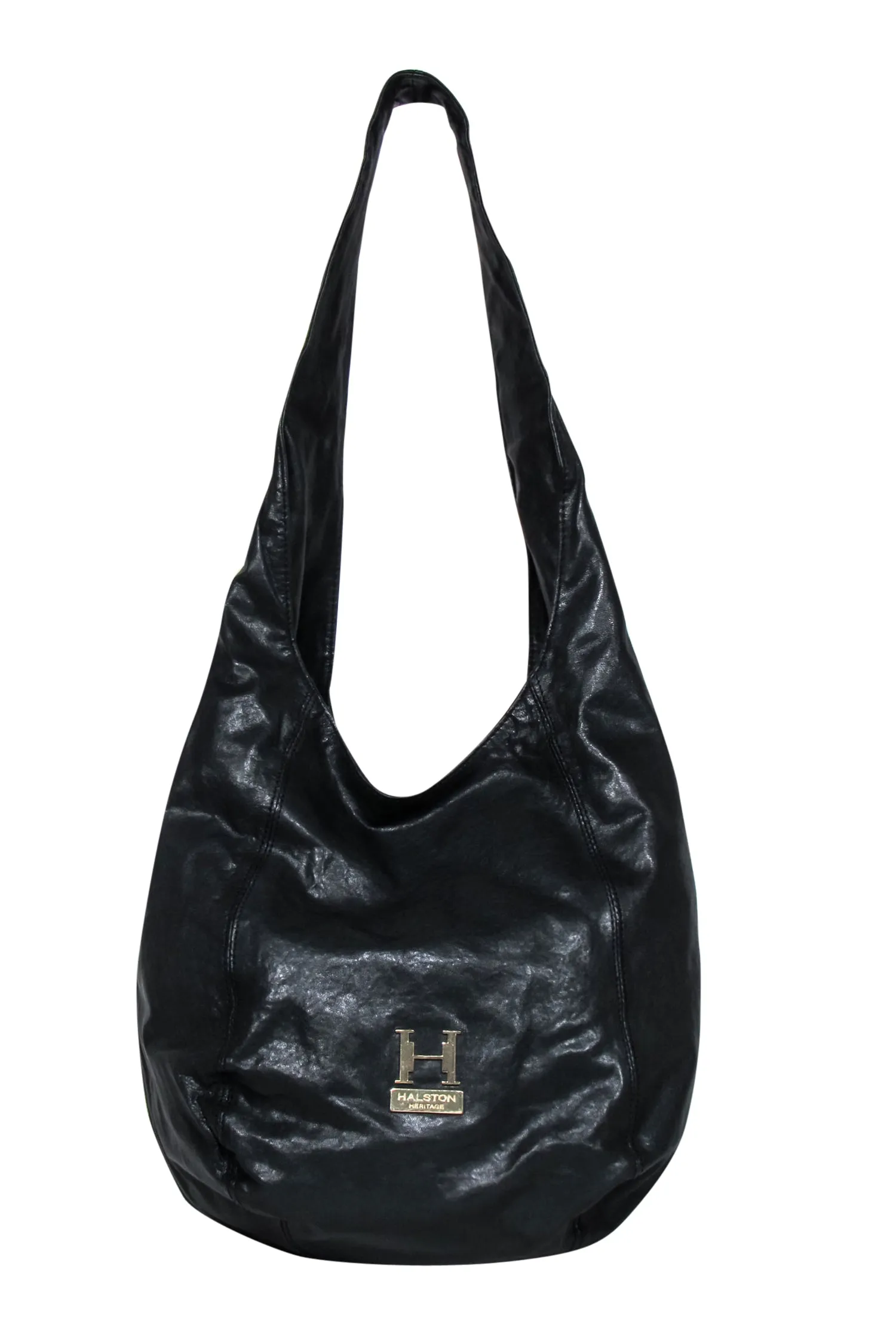 Halston Heritage - Black Leather Slouchy Shoulder Bag