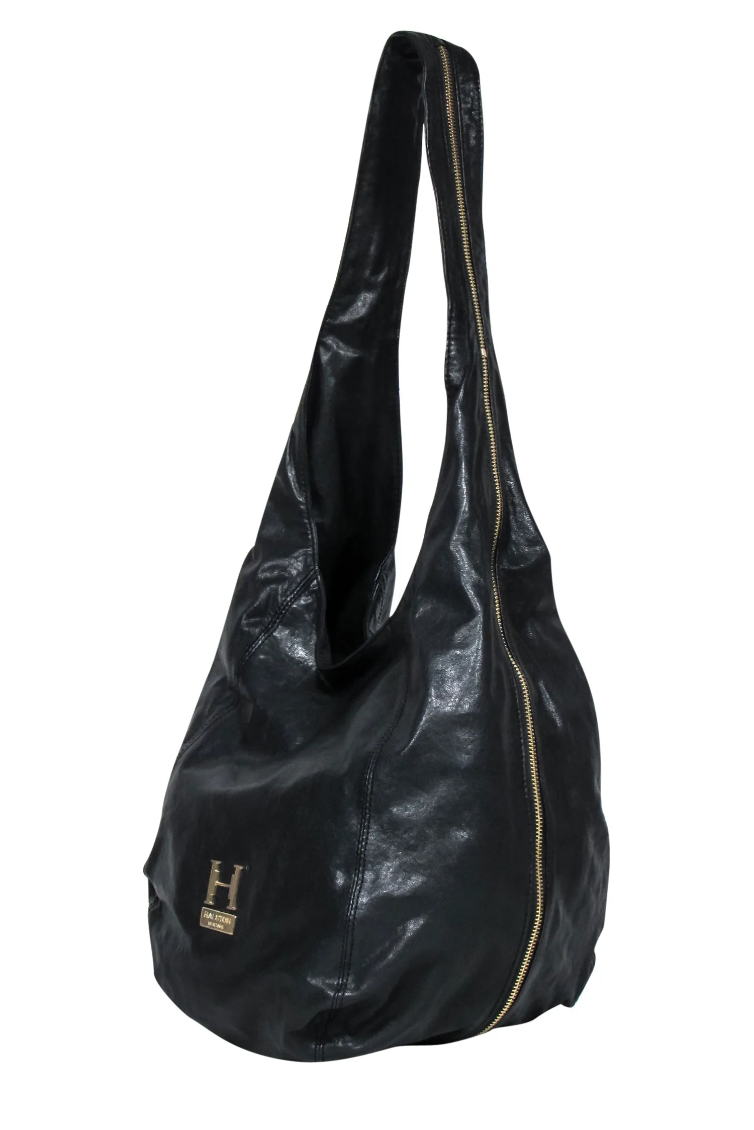 Halston Heritage - Black Leather Slouchy Shoulder Bag