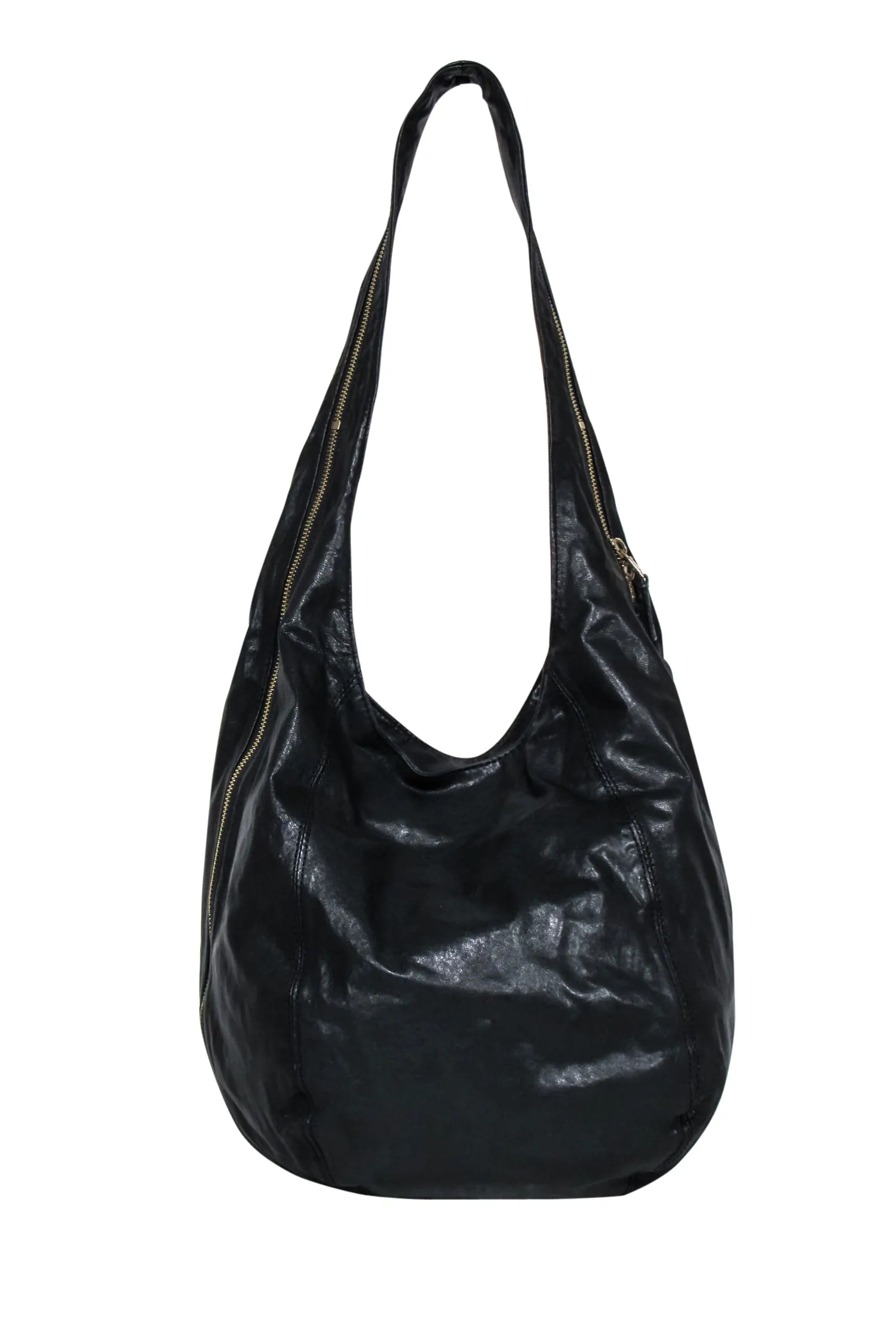 Halston Heritage - Black Leather Slouchy Shoulder Bag