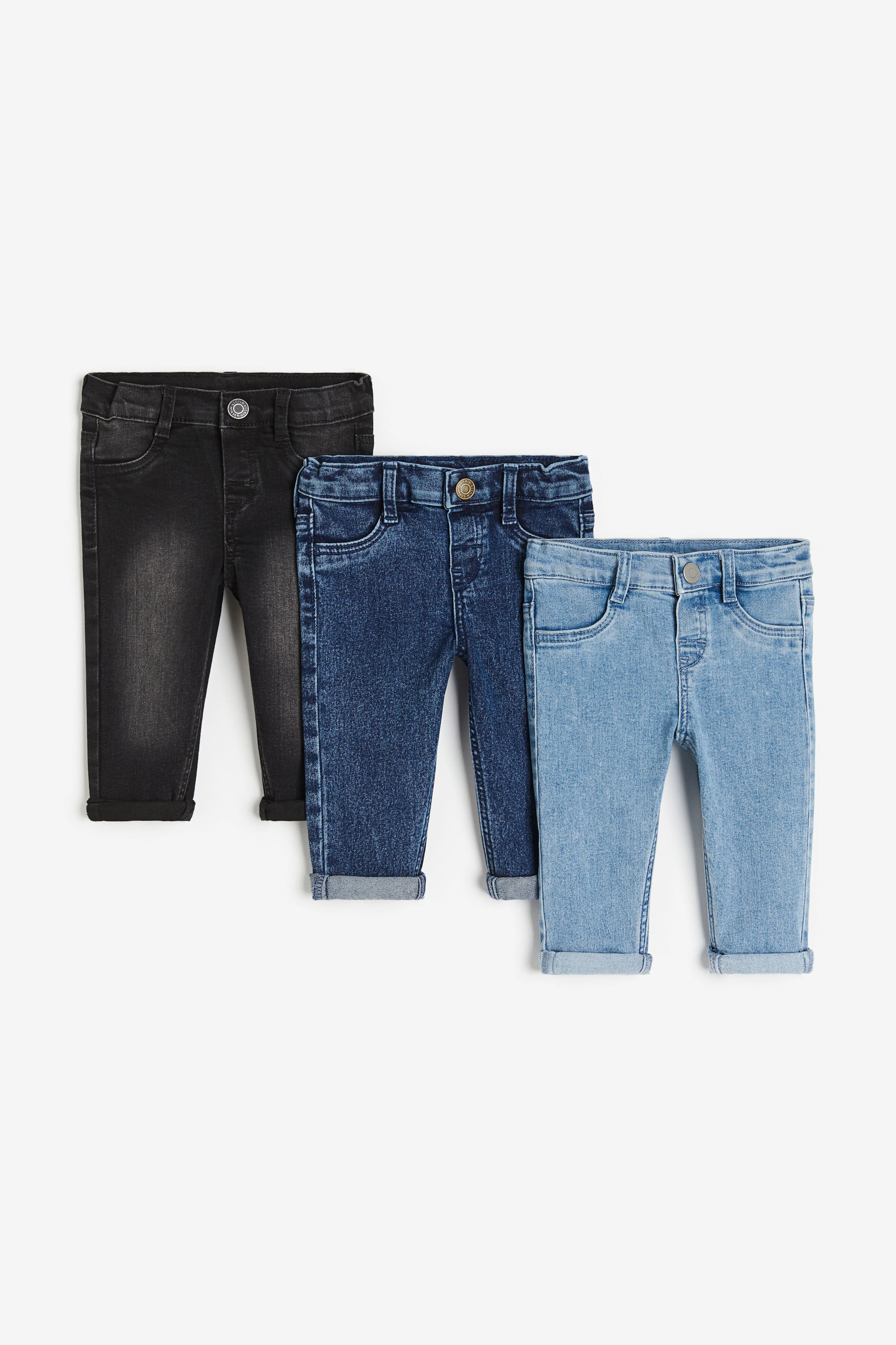 H&M 3-pack Comfort Stretch Skinny Fit Jeans