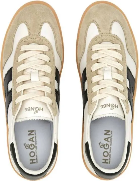 Hogan Cool lace-up leather sneakers White