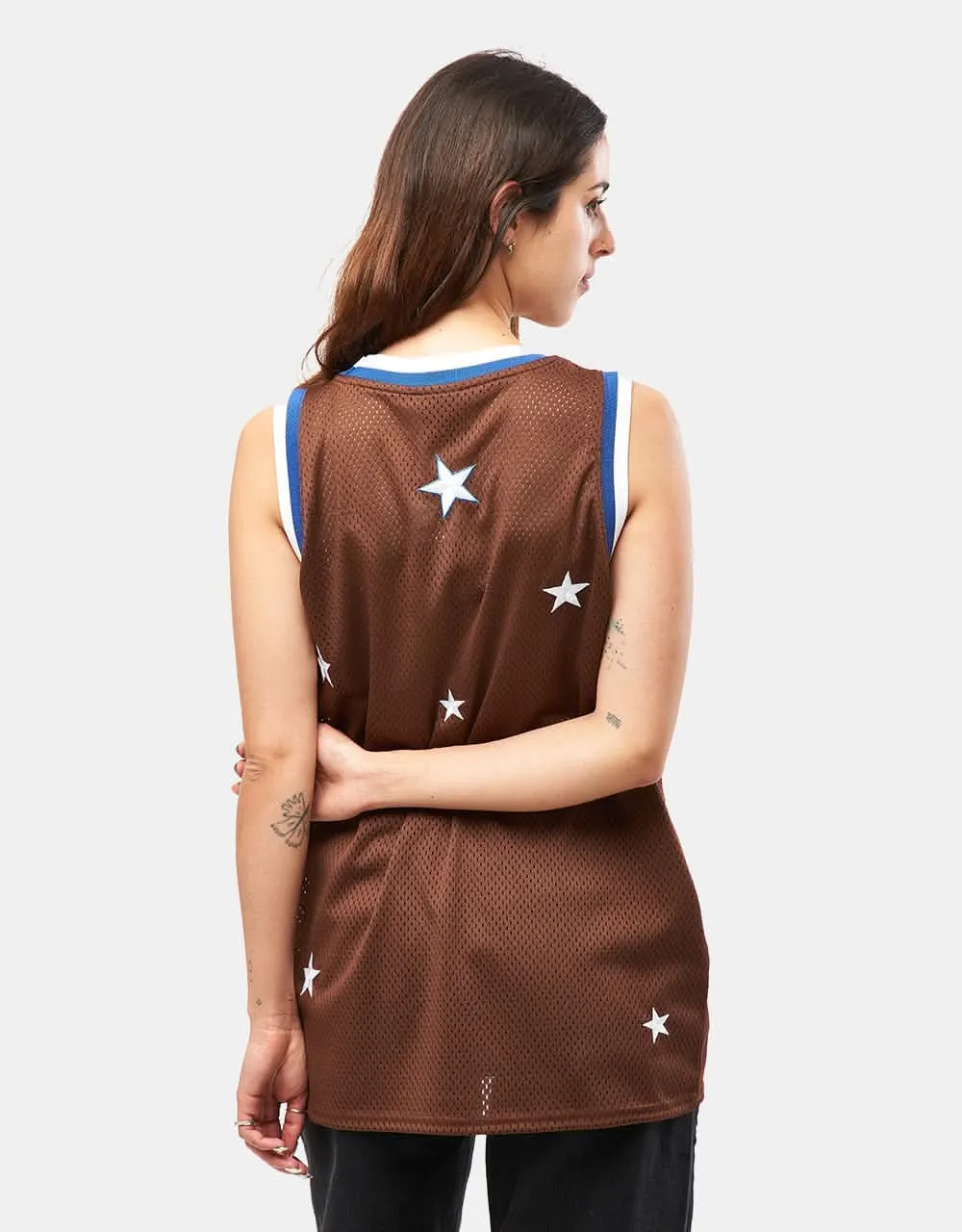 HUF All Star Basketball Jersey - Brown