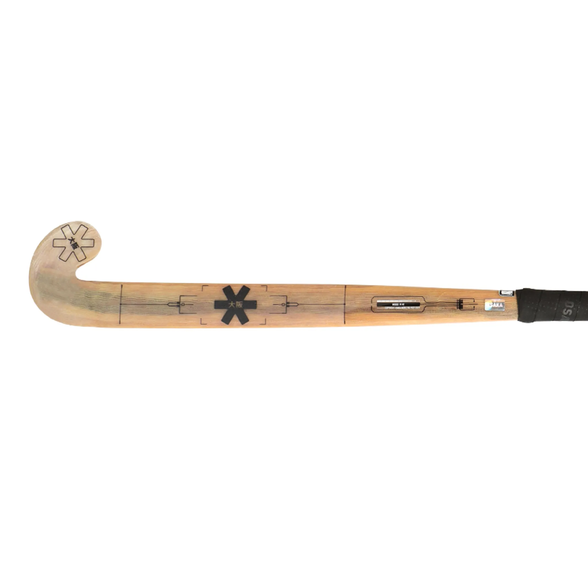 Indoor Pro Tour Wood - Pro Bow - Black Hockey Stick