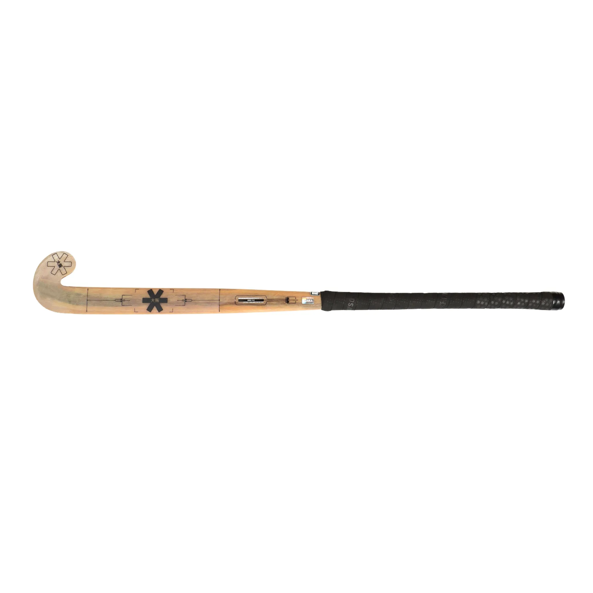 Indoor Pro Tour Wood - Pro Bow - Black Hockey Stick