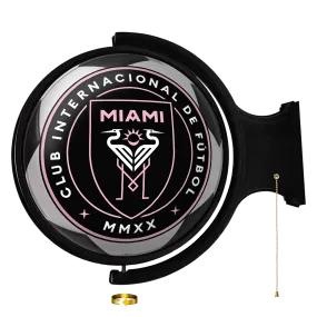 Inter Miami CF: Soccer Ball - Original Round Rotating Lighted Wall Sign