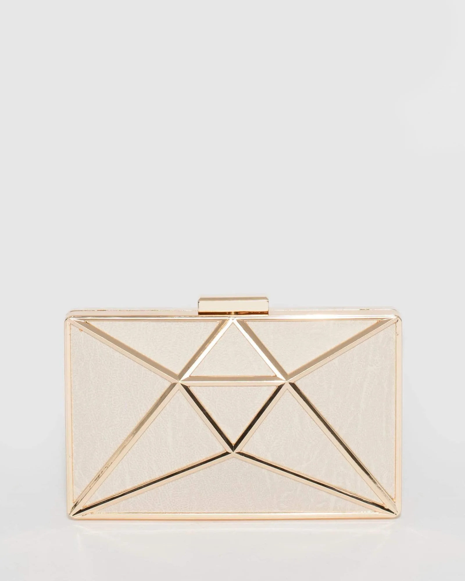 Ivory Geo Large Clutch Bag