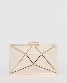 Ivory Geo Large Clutch Bag