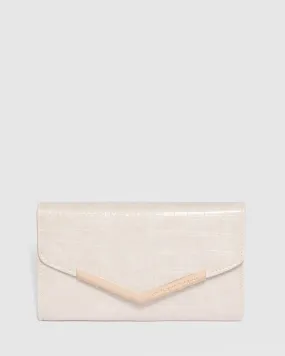 Ivory Kiah Arrow Clutch Bag