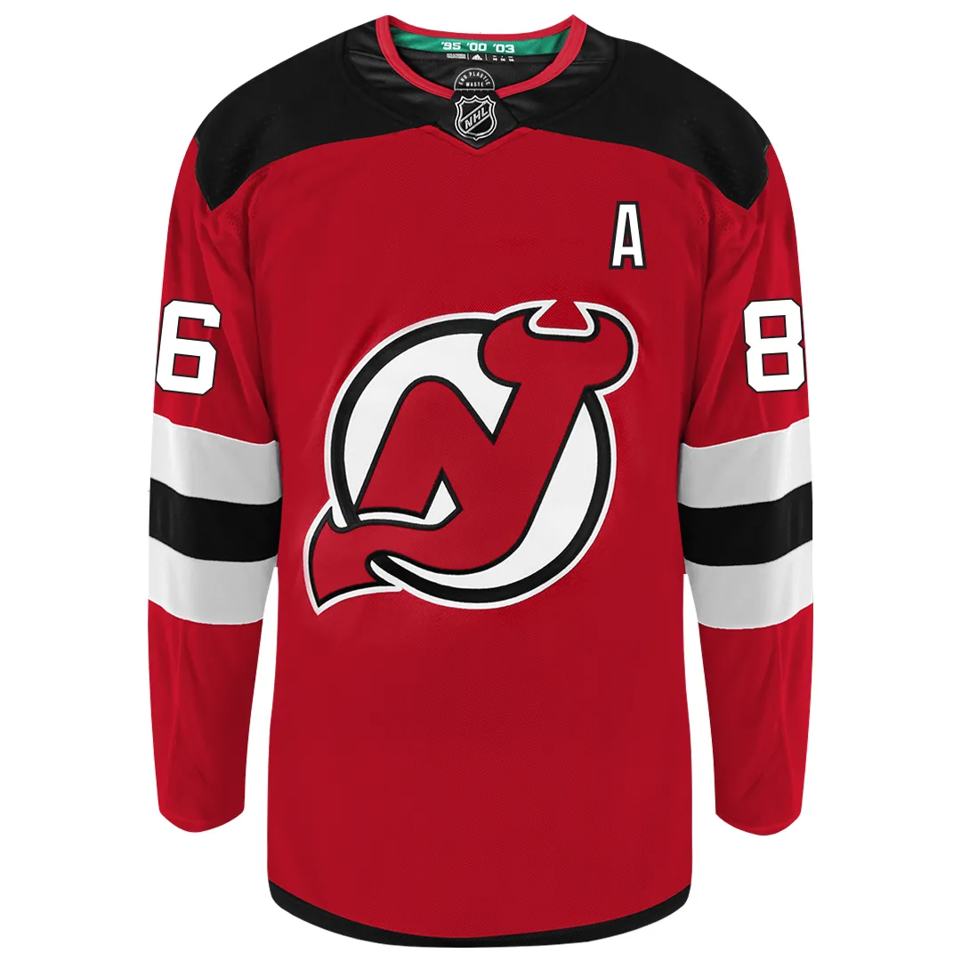 Jack Hughes New Jersey Devils Adidas Primegreen Authentic NHL Hockey Jersey     