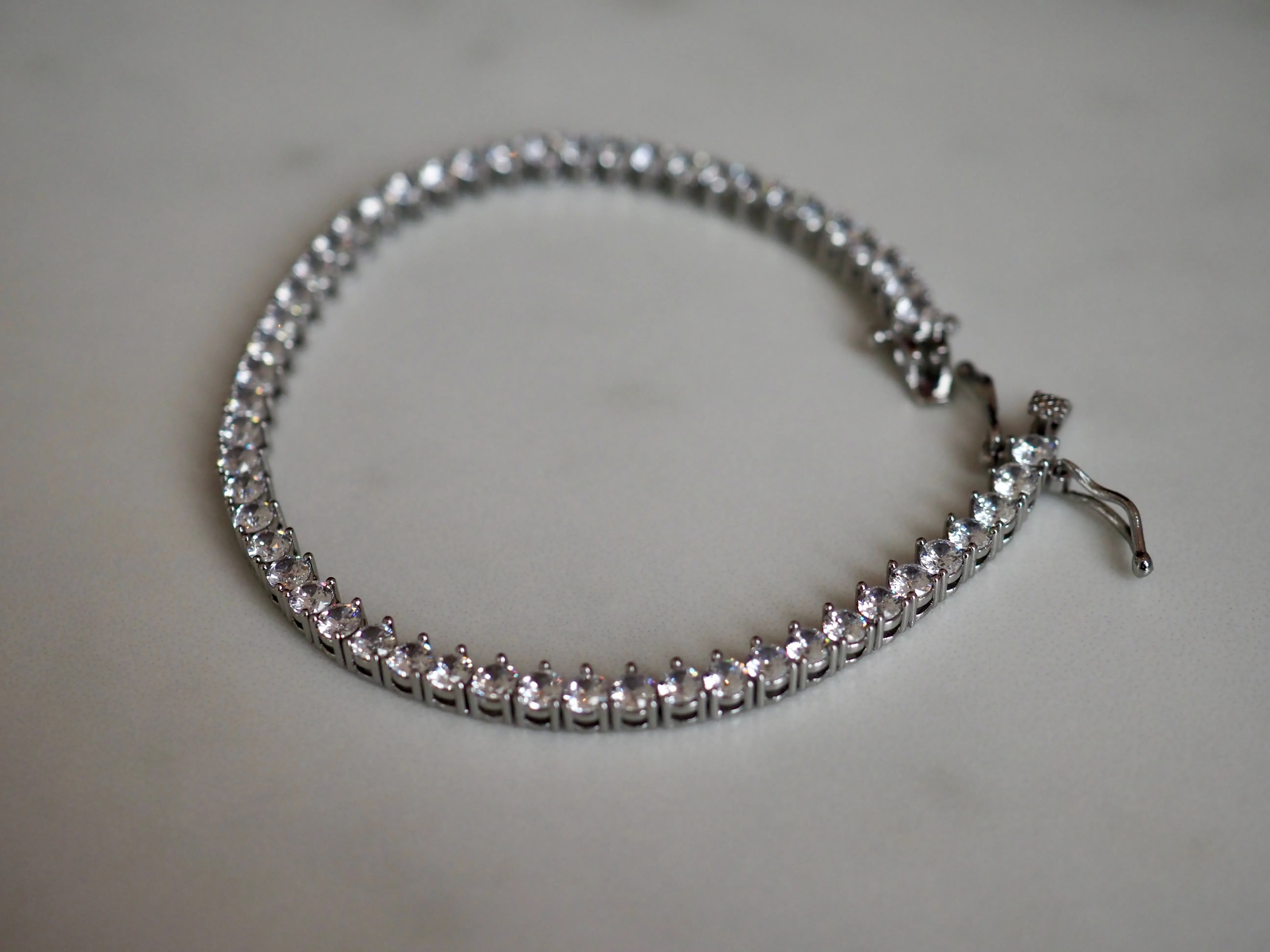 JADEN PRINCESS CUT TENNIS BRACELET - CZ