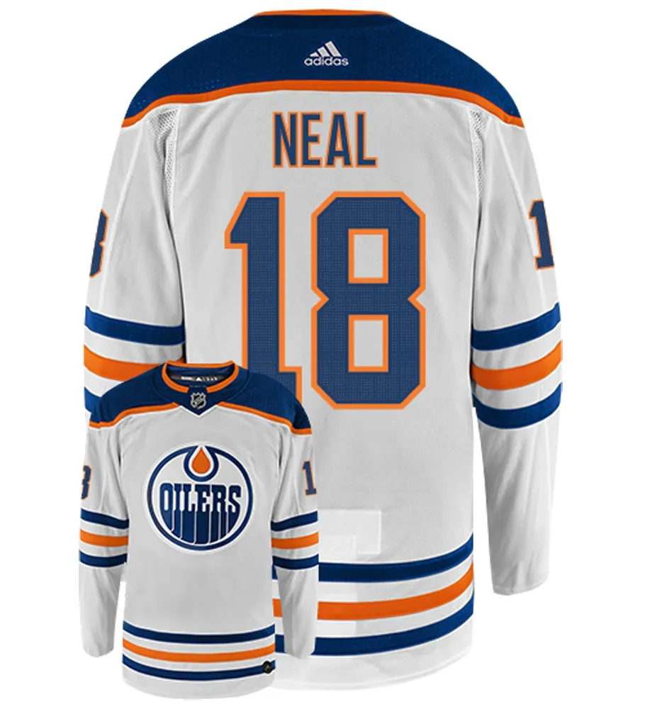 James Neal Edmonton Oilers Adidas Authentic Away NHL Hockey Jersey     