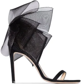 Jimmy Choo Aveline bow detail sandals Black