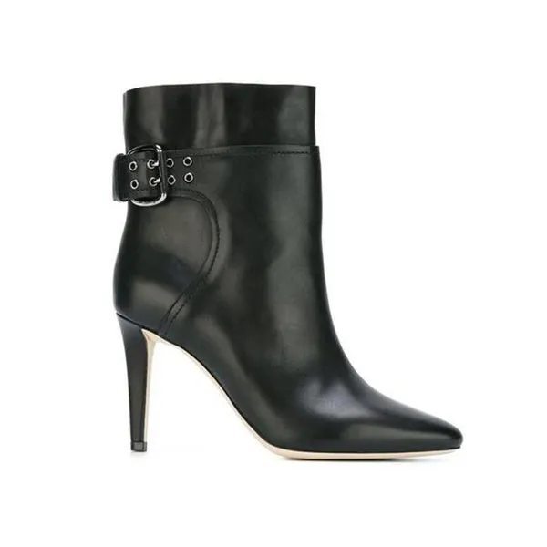 JIMMY CHOO Major 100 Ankle Boot, Black Soft Calf