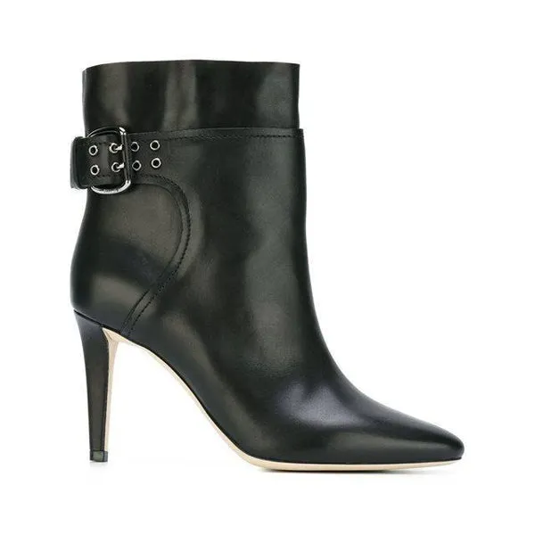 JIMMY CHOO Major 100 Ankle Boot, Black Soft Calf