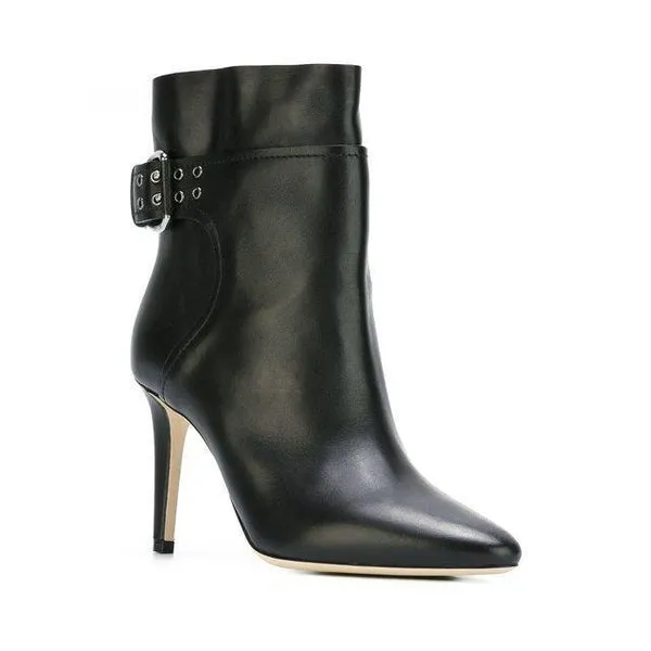 JIMMY CHOO Major 100 Ankle Boot, Black Soft Calf