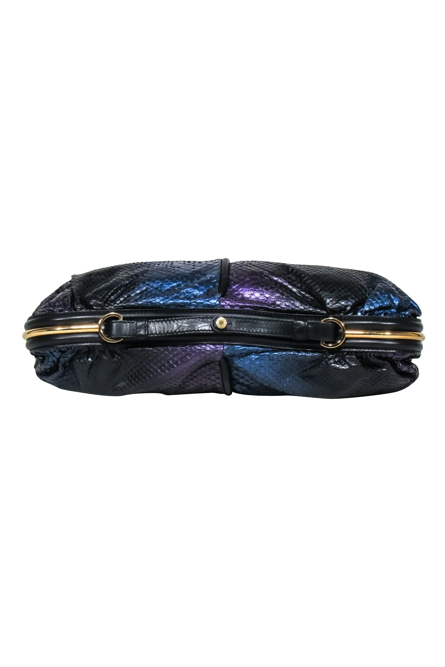 Jimmy Choo - Purple, Blue & Black Metallic Python Shoulder Bag