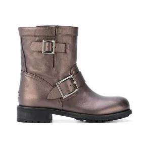 JIMMY CHOO Women's Youth Ankle Boot, Bronze