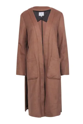 J.O.A. - Camel Wool Blend Duster Jacket Sz S