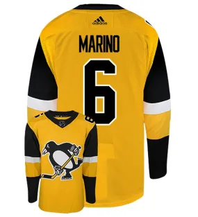 John Marino Pittsburgh Penguins Adidas Authentic Third NHL Hockey Jersey     