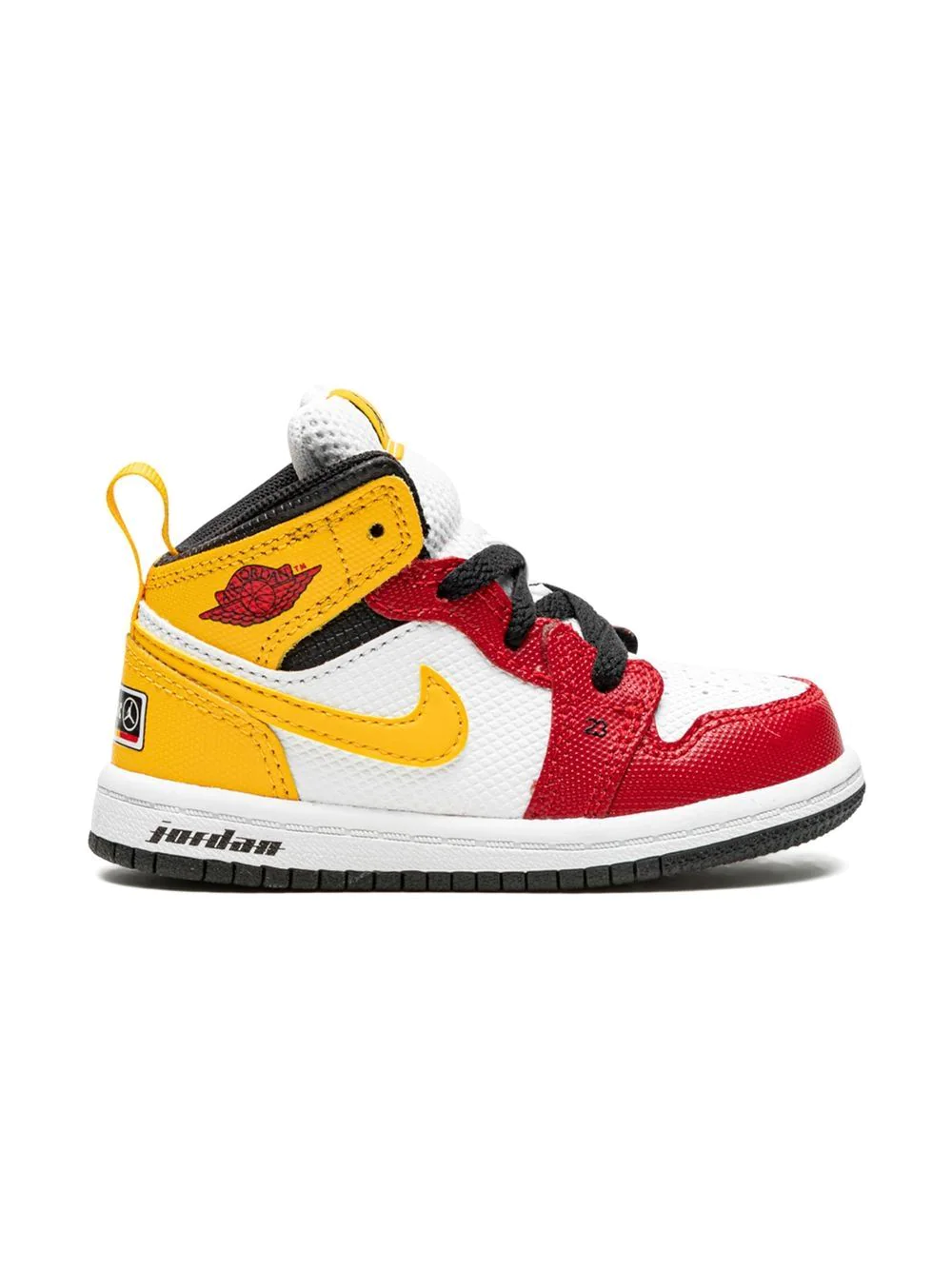 Jordan Kids Jordan 1 Mid SE sneakers - White