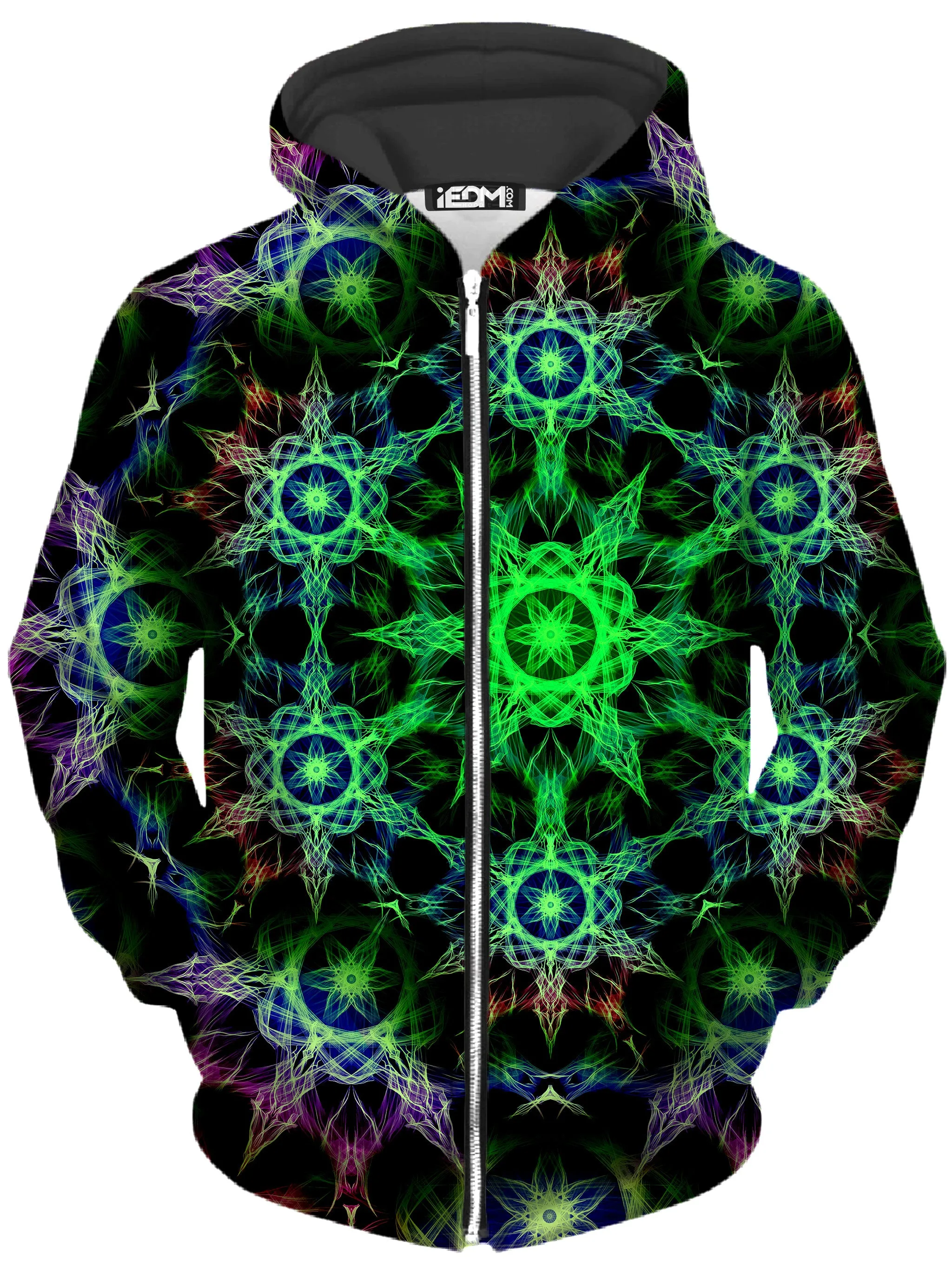 Kaleidoscope Jungle Unisex Zip-Up Hoodie