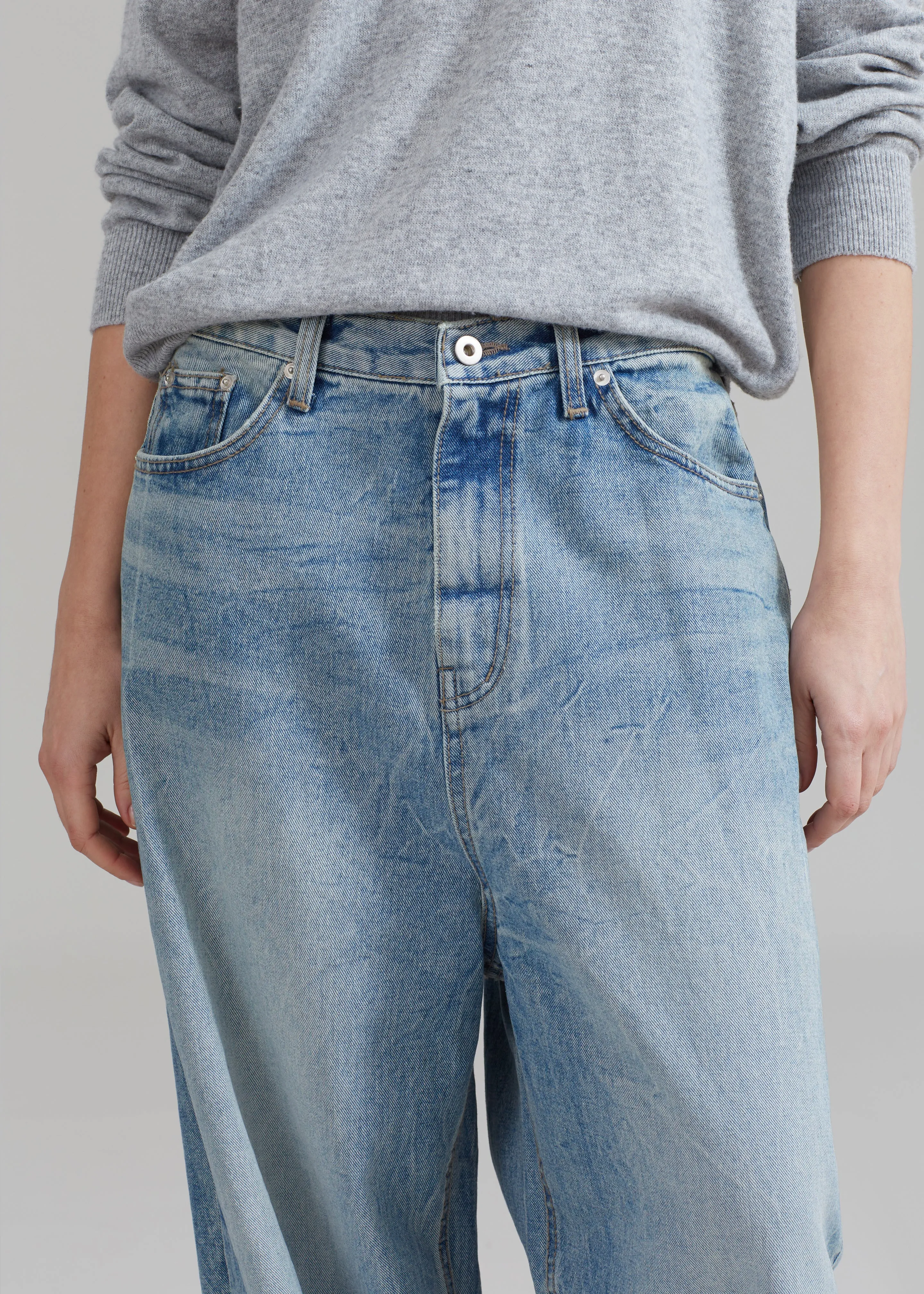 Kane Wide Jeans - Blue Wash