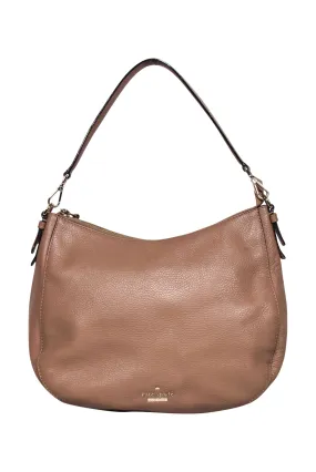 Kate Spade - Beige Pebbled Leather Shoulder Bag