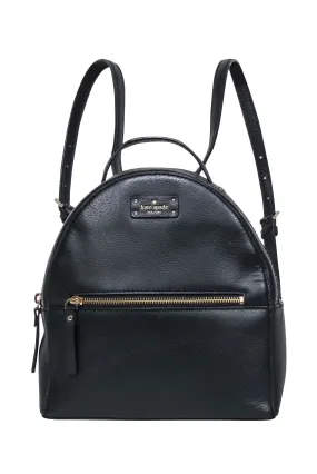 Kate Spade - Black Leather Backpack