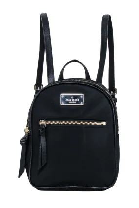 Kate Spade - Black Nylon Mini Backpack