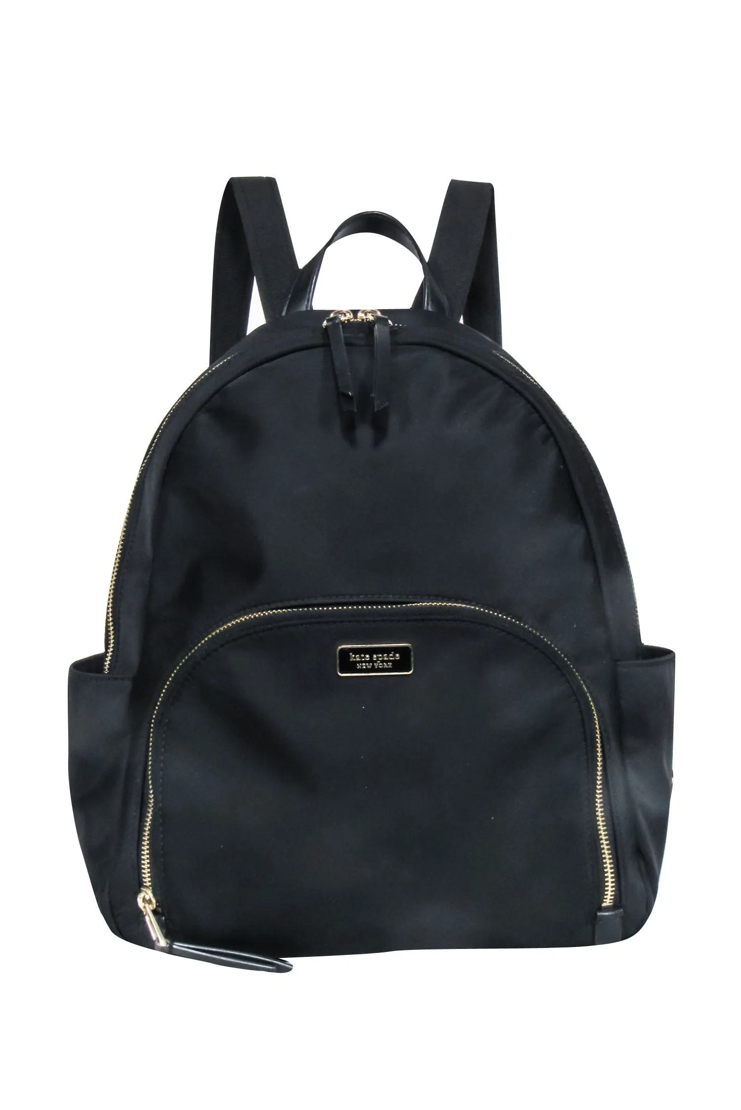 Kate Spade - Black Nylon Zip Around Backpack