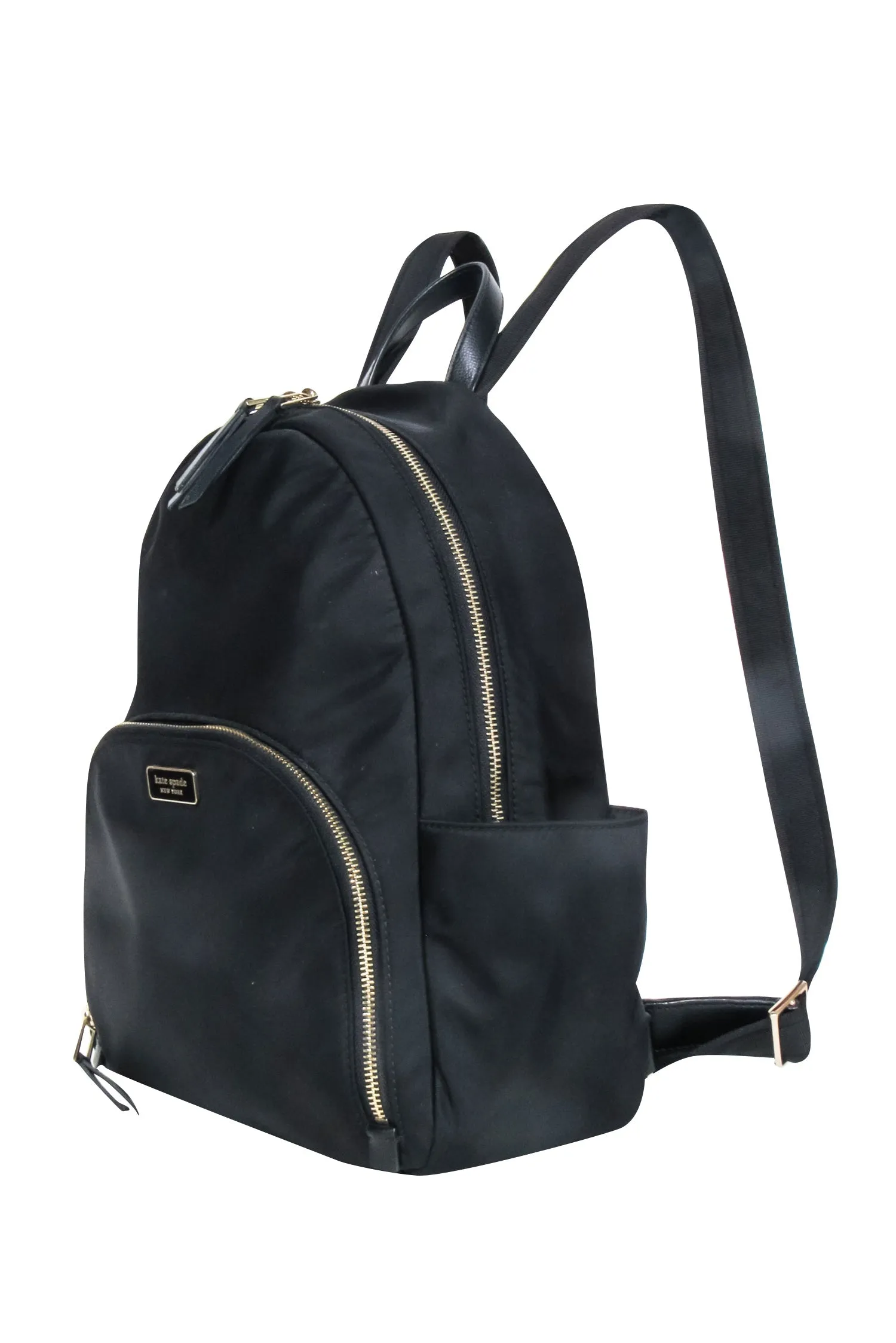 Kate Spade - Black Nylon Zip Around Backpack