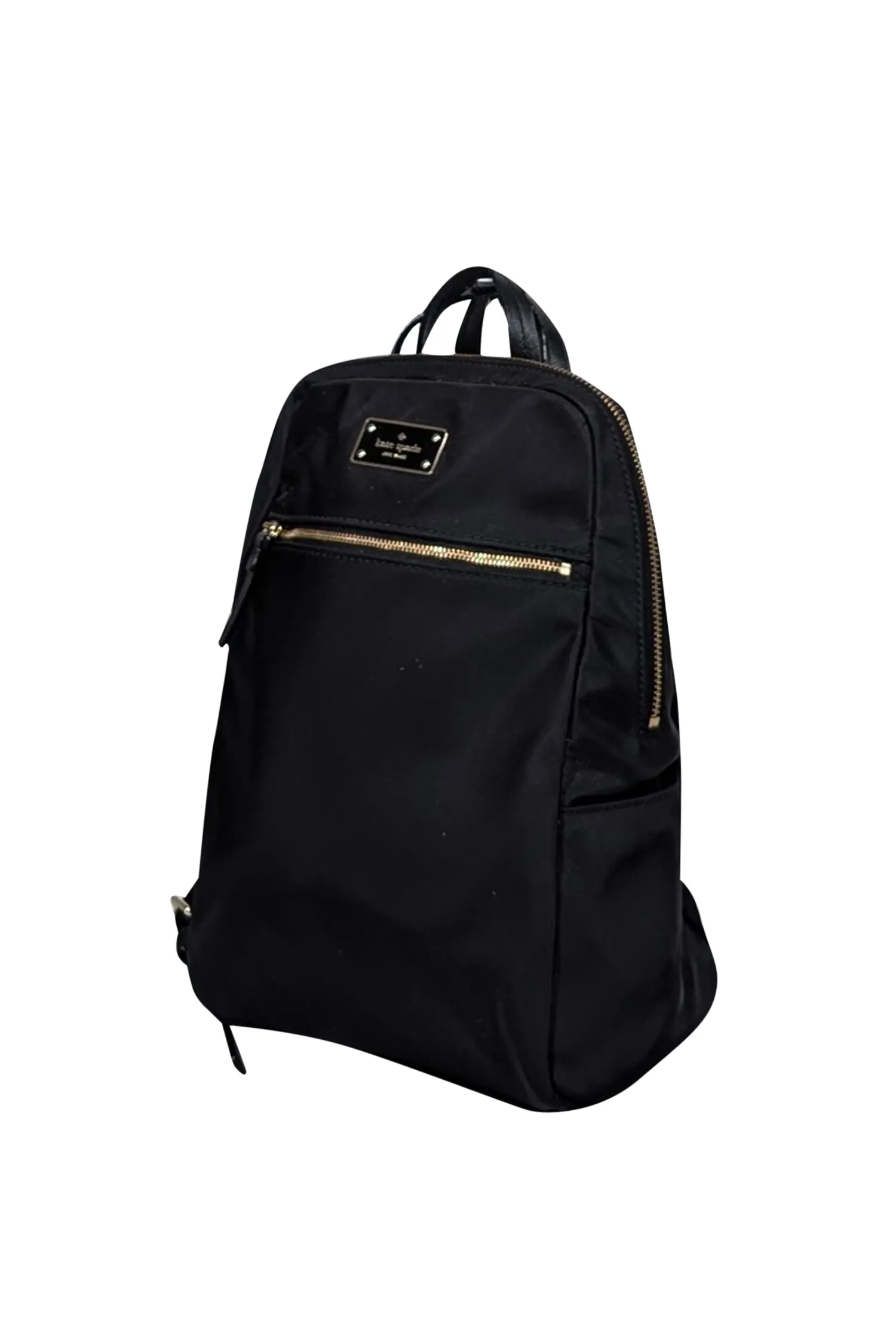 Kate Spade - Black Nylon Zipper Top Backpack