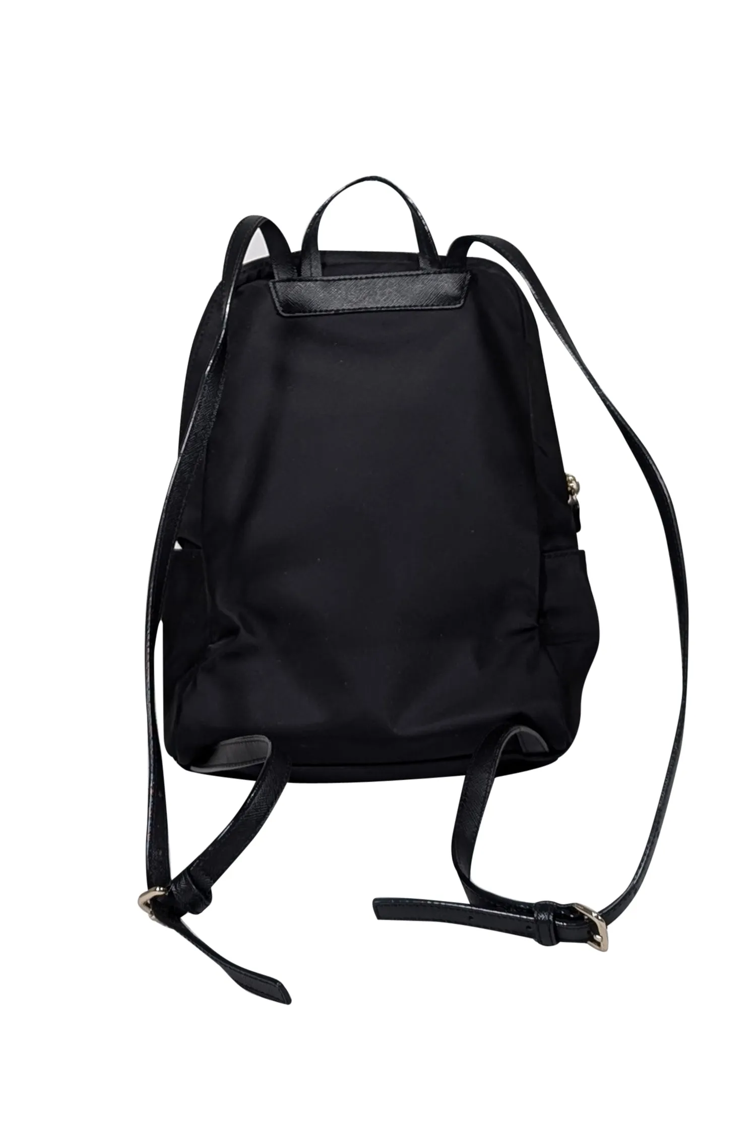 Kate Spade - Black Nylon Zipper Top Backpack