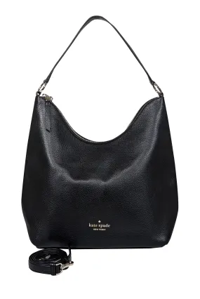 Kate Spade - Black Pebbled Leather Shoulder Bag