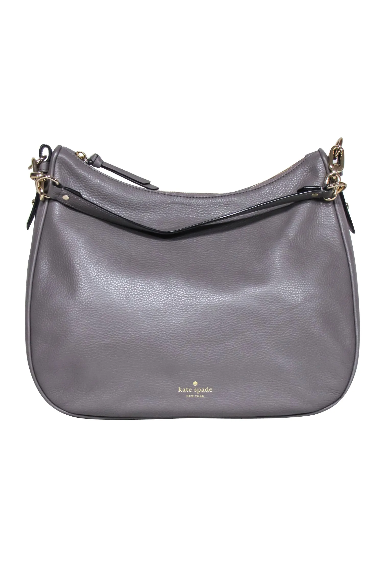 Kate Spade - Grey Pebbled Leather Shoulder Bag