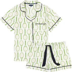 Katie Kime Womens Tennis Time Pajama Shorts Set