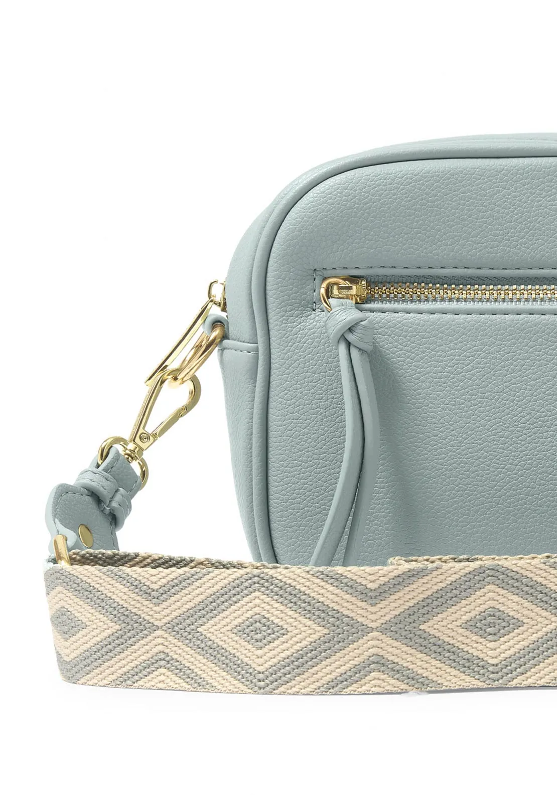 Katie Loxton Hallie Geo Strap Crossbody Bag, Duck Egg Blue