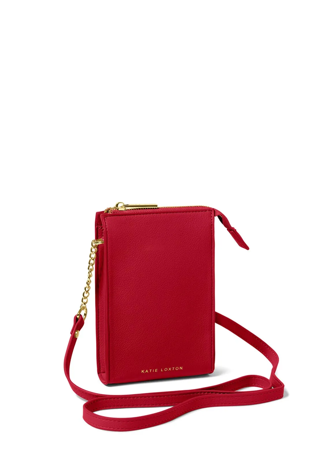 Katie Loxton Zana Slim Mini Crossbody Bag, Red