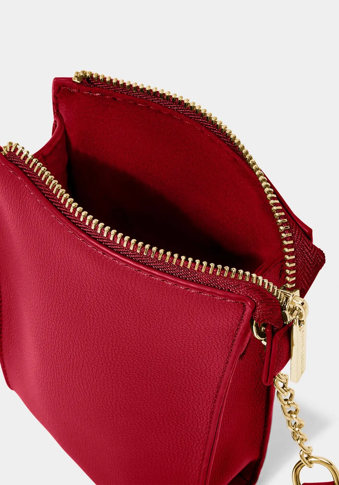 Katie Loxton Zana Slim Mini Crossbody Bag, Red