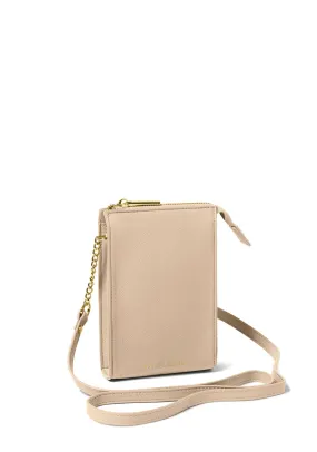 Katie Loxton Zana Slim Mini Crossbody Bag, Taupe