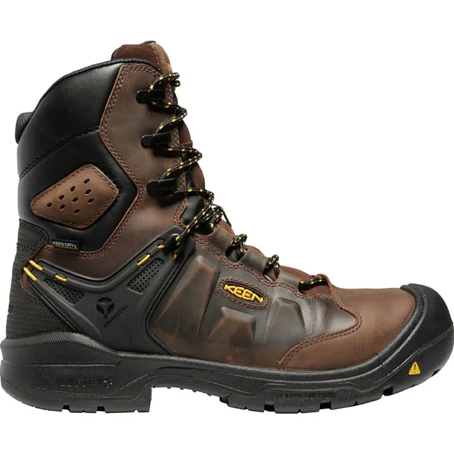 KEEN Utility® Dover Men's 8 Inch 600G Insulated Carbon-Fiber Toe Electrical Hazard Waterproof Work Boot