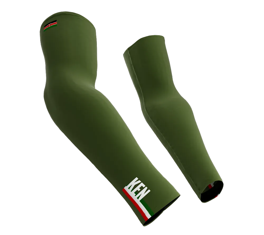 Kenya Code Compression Arm Sleeves - Walking - Cycling - Running - Golf - Baseball - Basketball