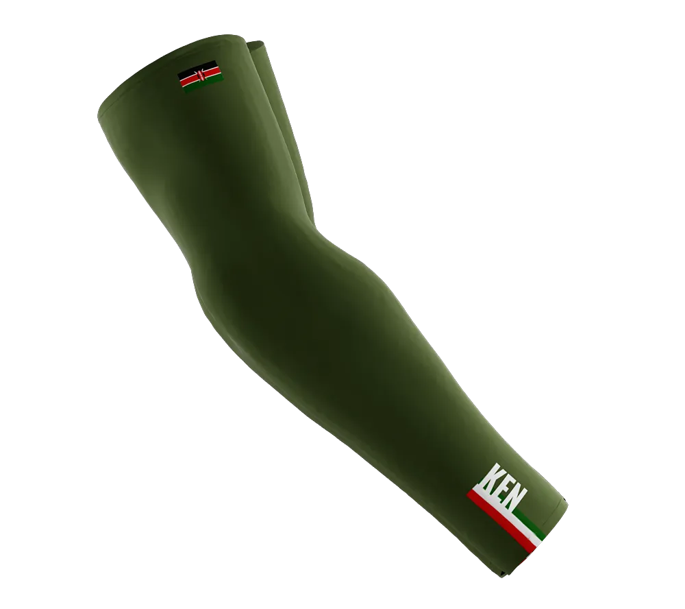 Kenya Code Compression Arm Sleeves - Walking - Cycling - Running - Golf - Baseball - Basketball