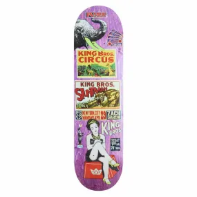 King Skateboards Zach Saraceno Bros Skateboard Deck Multi Colour 8.18